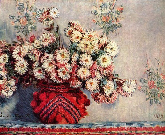 Claude Monet Stilleben mit Chrysanthemen